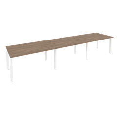 Onix Стол переговорный O.MP-PRG-3.3 Дуб Аризона/Металл Белый 4140*980*750