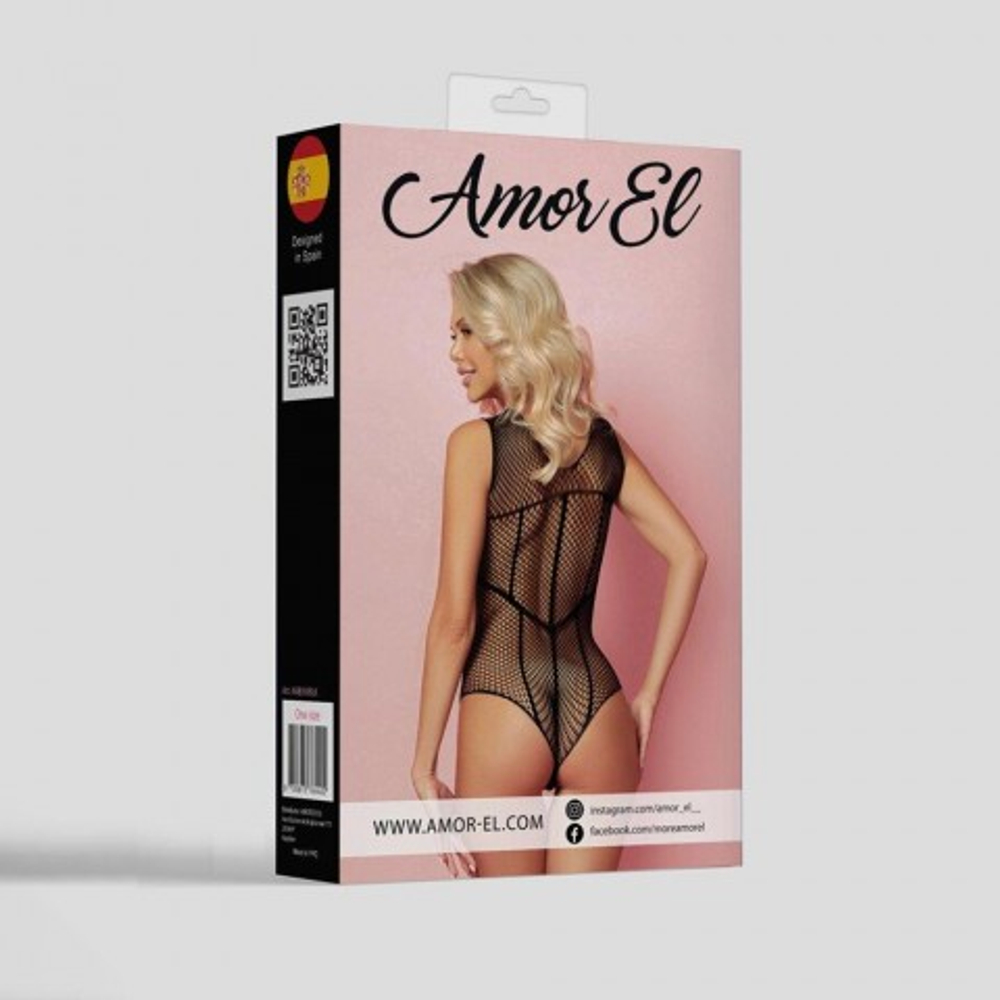 Боди Amor EL с вырезом в виде шнуровки (S/L)