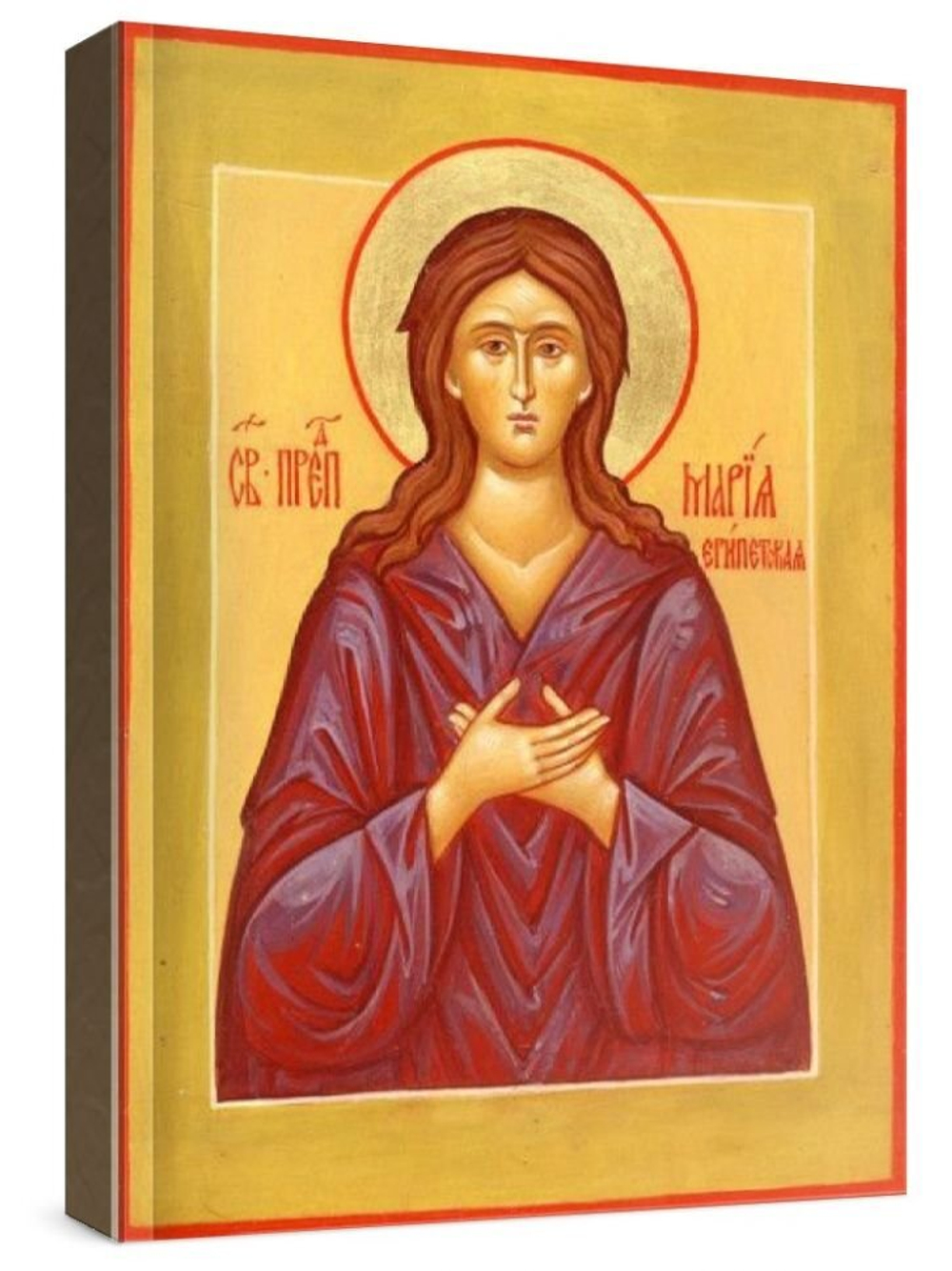 Мария Египетская (рукописная икона)