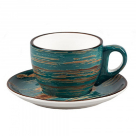 Кофейная пара Texture Dark Green Lines 100 мл