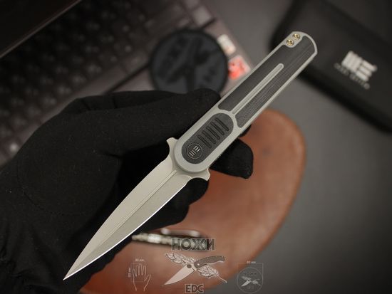 Складной нож WE Knife Angst 2002B c клинком из стали CPM-S35VN, рукоять G10
