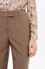 31191 Брюки женские (коричневый клетка)