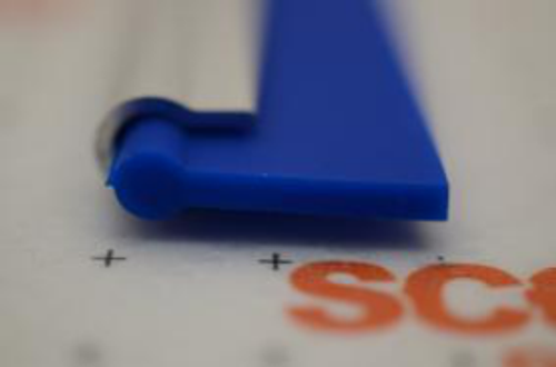 Резина с алюминиевым кантом 35 см (синий)