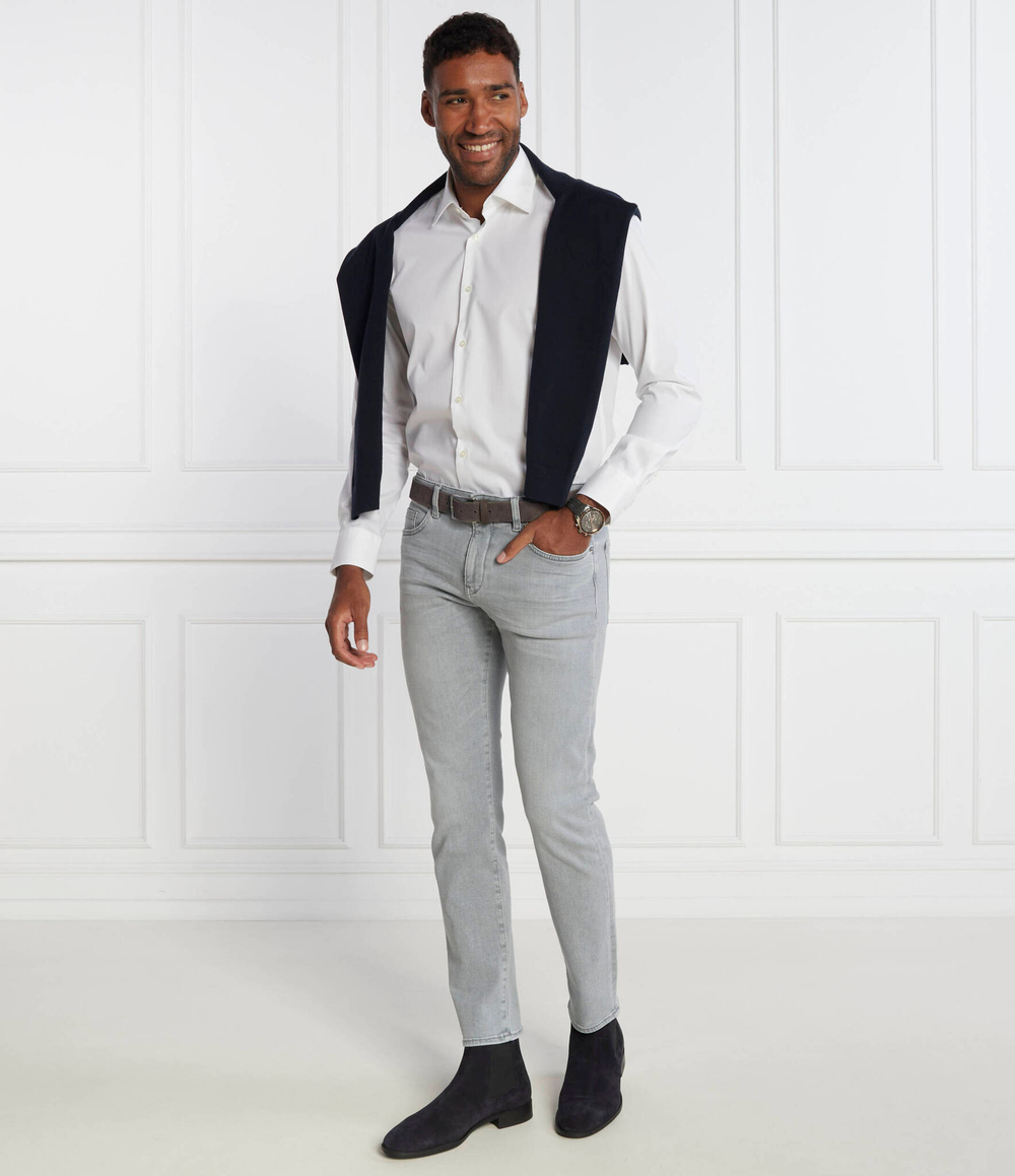 Рубашка H-JOE-kent- BOSS BLACK - белый(50473265)