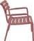 Кресло лаунж пластиковое Paris Lounge марсала