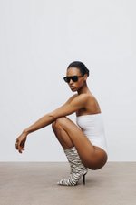 Купальник слитный BANDEAU, Белый