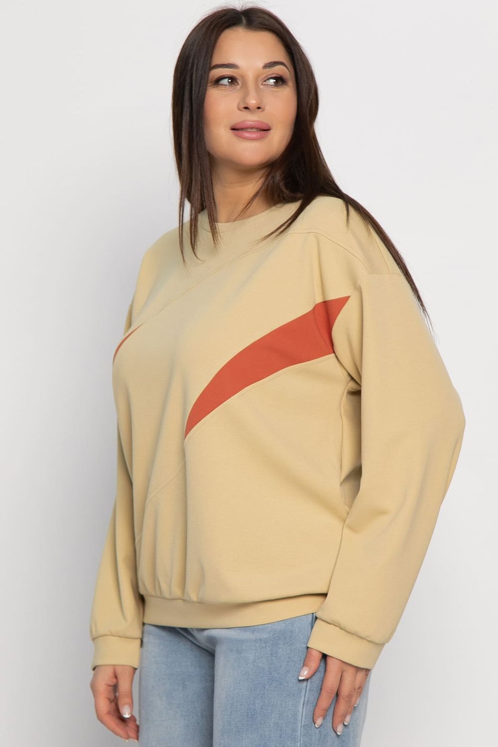 Свитшот Ритм города (бежевый) Б15005-3М LT Collection