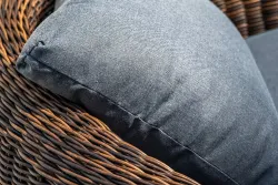 "Барселона" лаунж-зона из искусственного ротанга, цвет коричневый