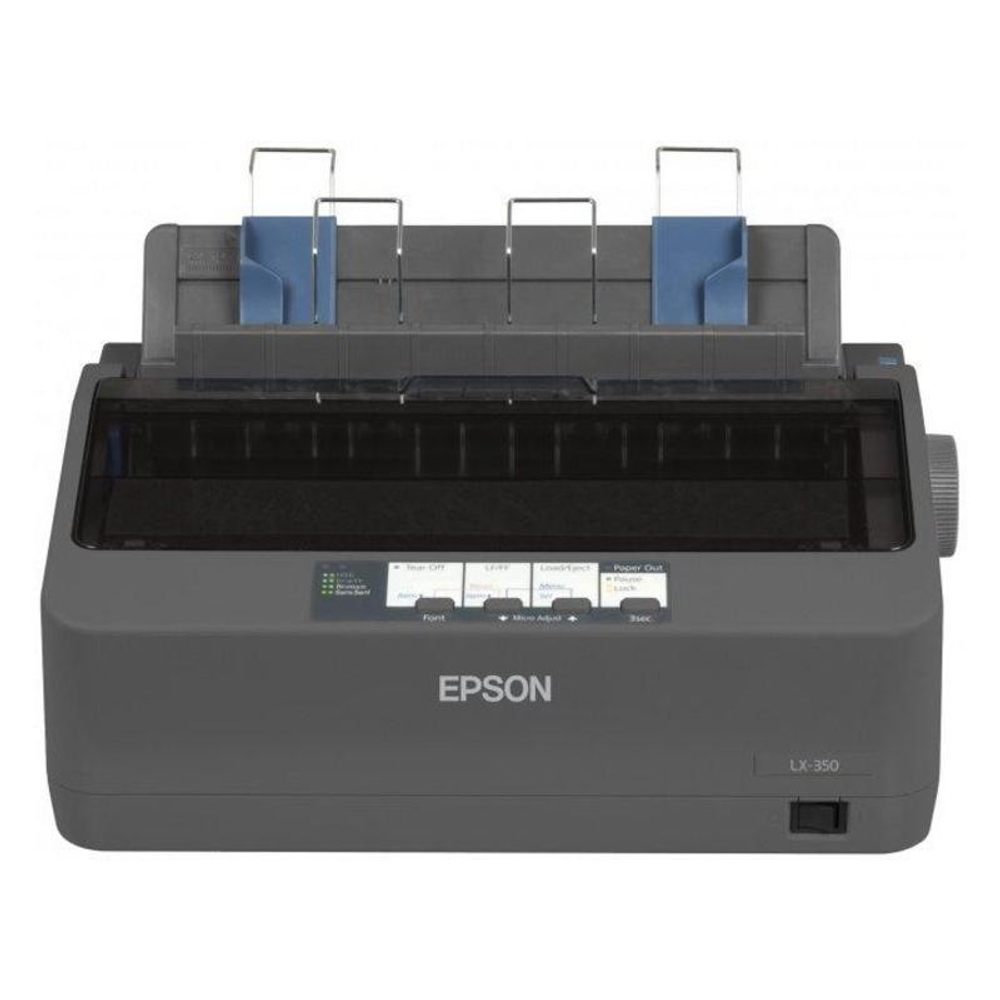 Принтер матричный Epson LX-350, A4, 9 игол, 80 колонок, 347 зн/сек, USB, LPT, COM