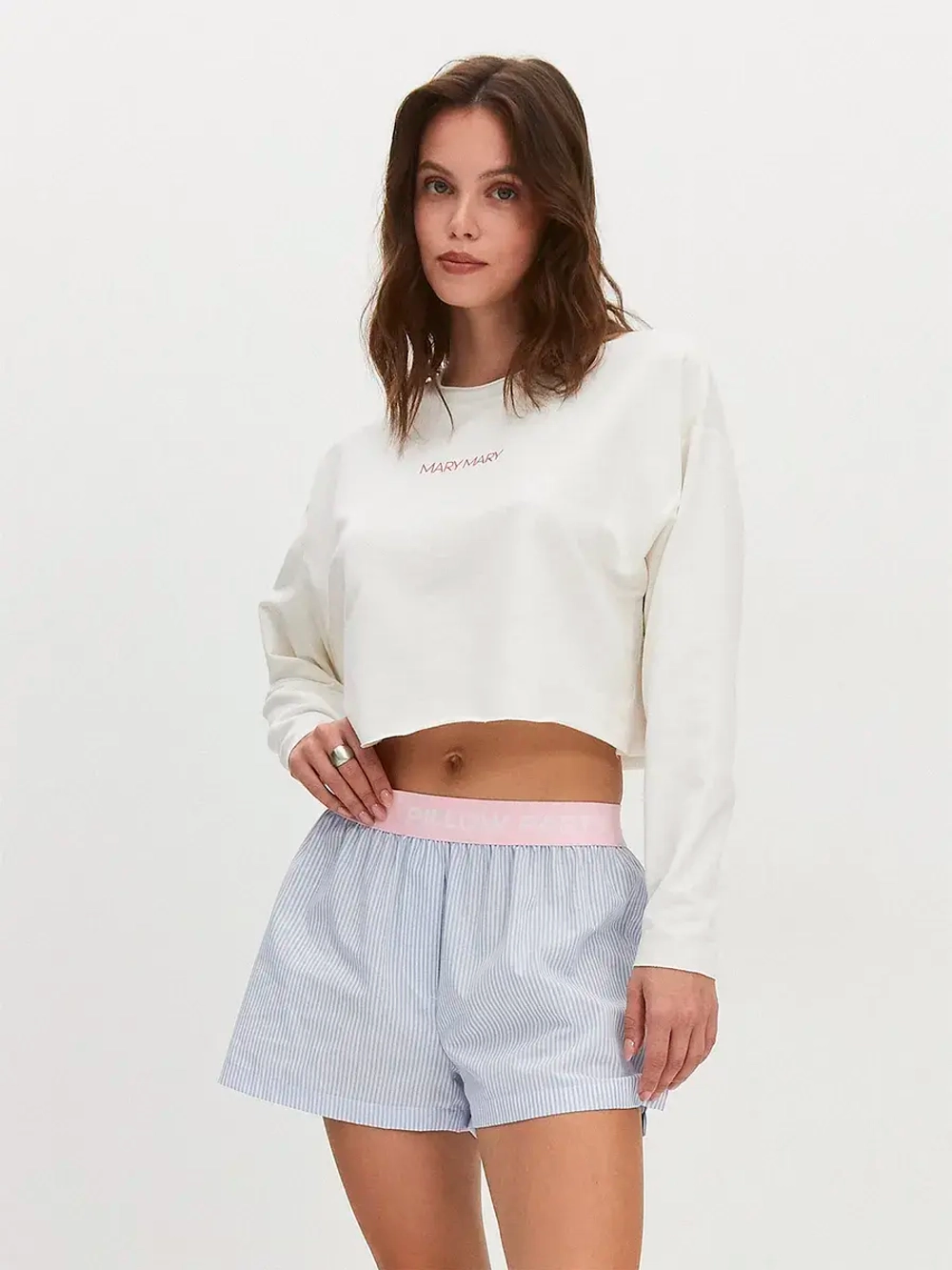 Лонгслив укороченный