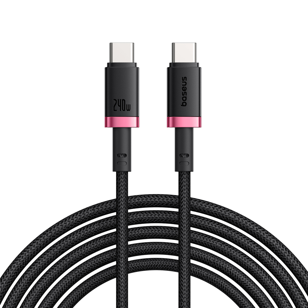 USB-C Кабель Baseus Dura Charging+Data 240W 1m - Red Black