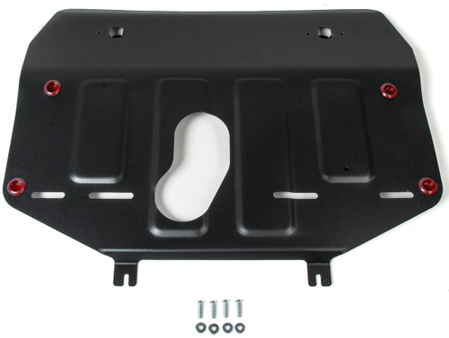 Защита картера и КПП АвтоБроня для Geely Atlas (V - 2.0; 2.4) 2018-н.в., штампованная, сталь 1.8 мм, с крепежом, 111.01914.1