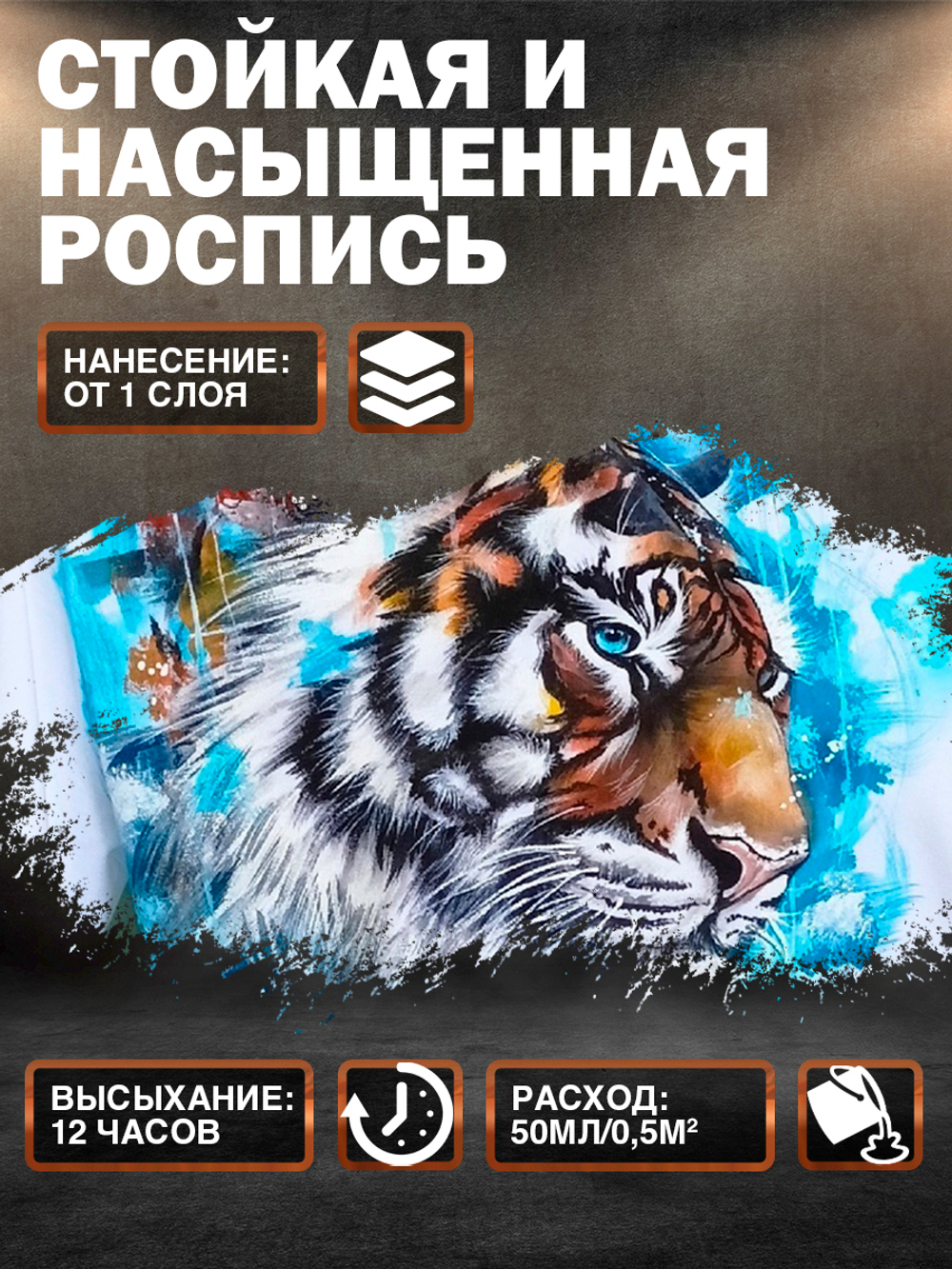 Комбо набор красок по ткани (белая, красная, грунт белый) 20 мл