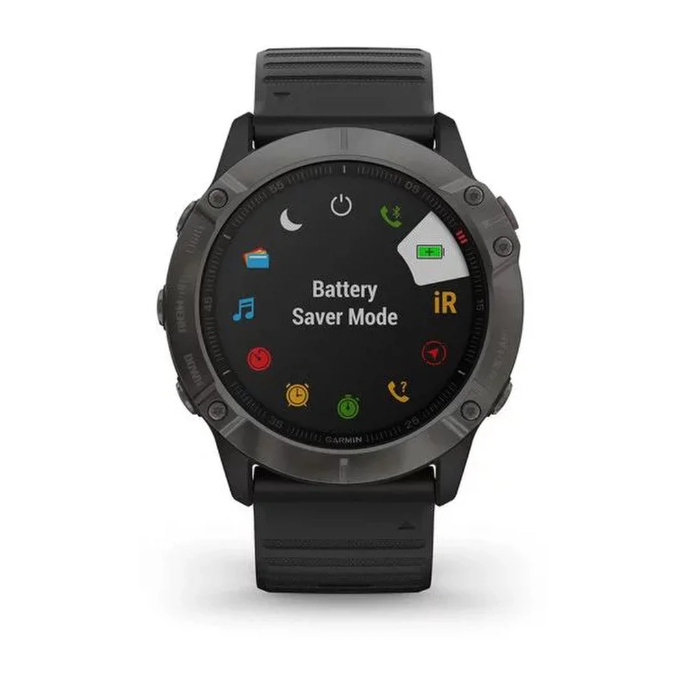 Смарт-часы Garmin Fenix 6X Sapphire, серый, 010-02157-11