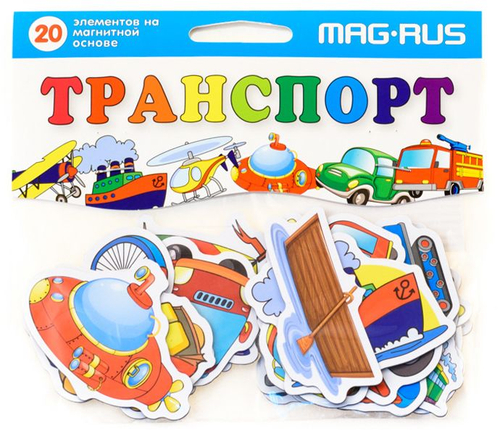 Игра магнитная Транспорт 24 элемента И