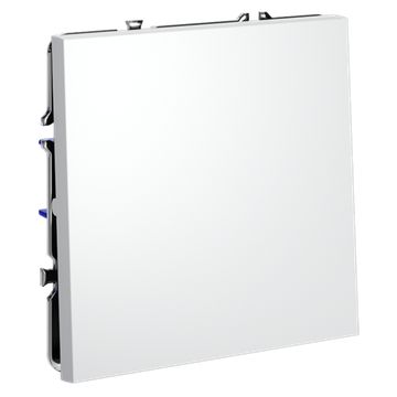 Выключатель встраиваемый VOLTUM S70 одноклавишный 10А, (белый матовый)