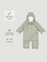ПРЕДЗАКАЗ Комбинезон облегчённый демисезонный Mjölk Graphic Check, утеплитель 100гр/м2