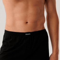 Мужские трусы боксеры черные набор 2в1 ATLANTIC Basic Man 2BMB-003
