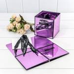 Пакет подарочный 12х12х12см Сборный Премиум (Сиреневый)