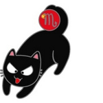 Брошка-значок "Знак Зодиака Котоскорпион"