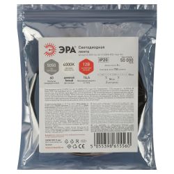 Светодиодная лента ЭРА LS5050-14,4-60-12-4000K-IP20-1 year-5m дневной белый 1 год