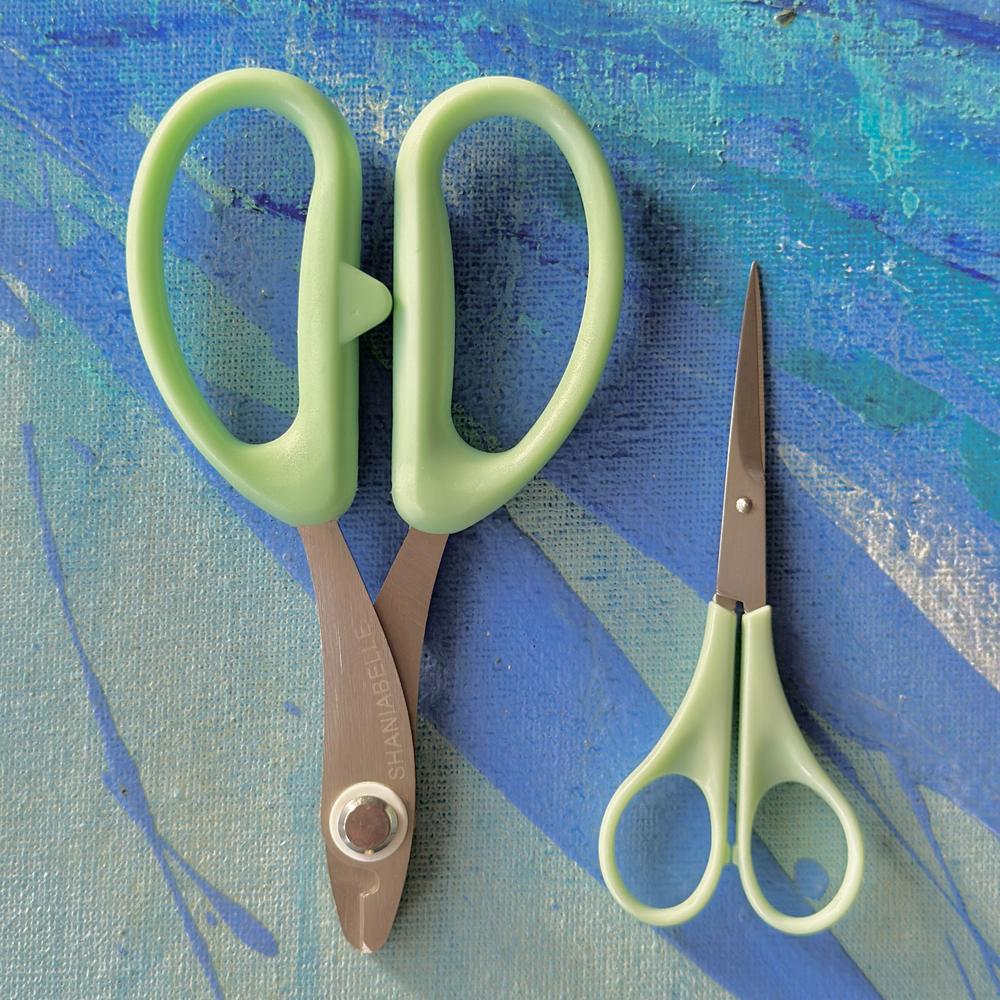 Ножницы и кусачки для флористической проволоки / Набор из двух инструментов для лепки декоративных цветов из сахарной мастики, глины, холодного фарфора