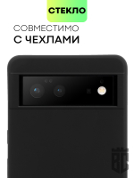 Стекло на камеру BROSCORP для Google Pixel 6 оптом (арт. PIXEL-6-3D-CAM-GLASS-BLACK)