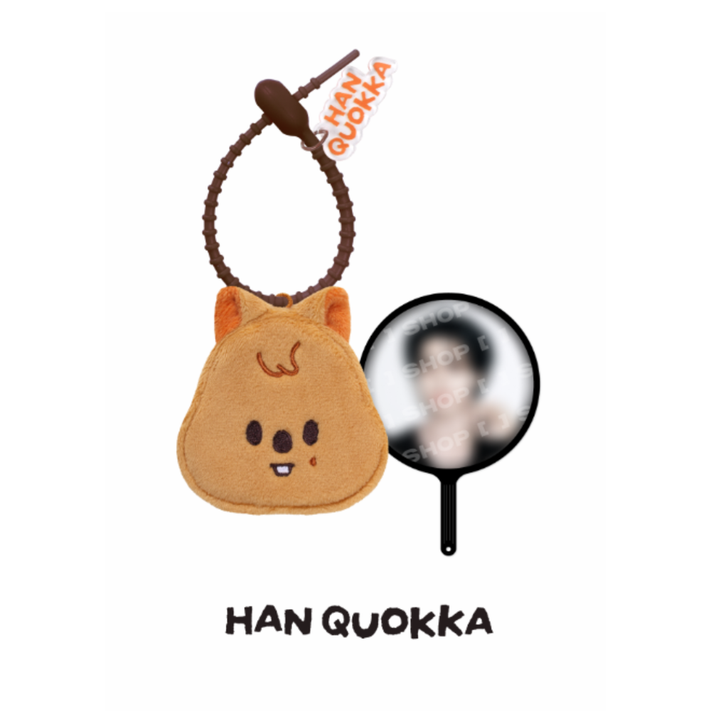 Мини-веер с плюшевой обложкой SKZOO PLUSH MINI PICKET KEYRING - RUN IT
