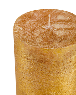 Свеча цилиндрическая 20см Luz Your Senses золотистый