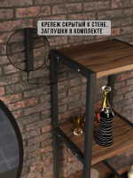 Полка настенная высокая лофт Linea