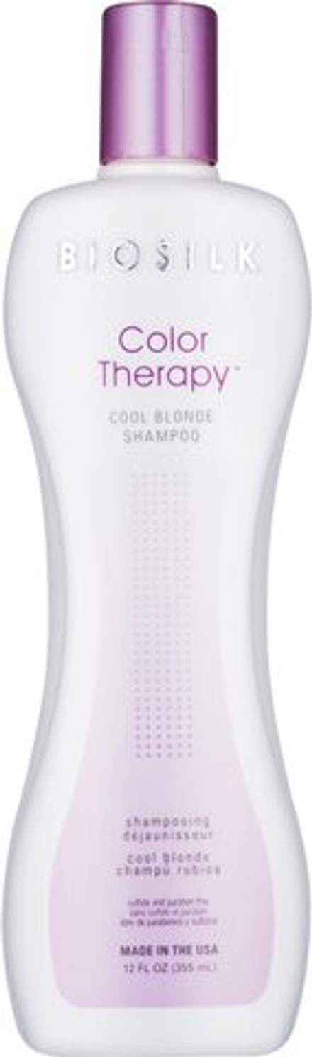 Biosilk Color Therapy Cool Blonde Shampoo - Шампунь, нейтрализующий желтоватый оттенок /   355  ml  / GTIN 633911740613