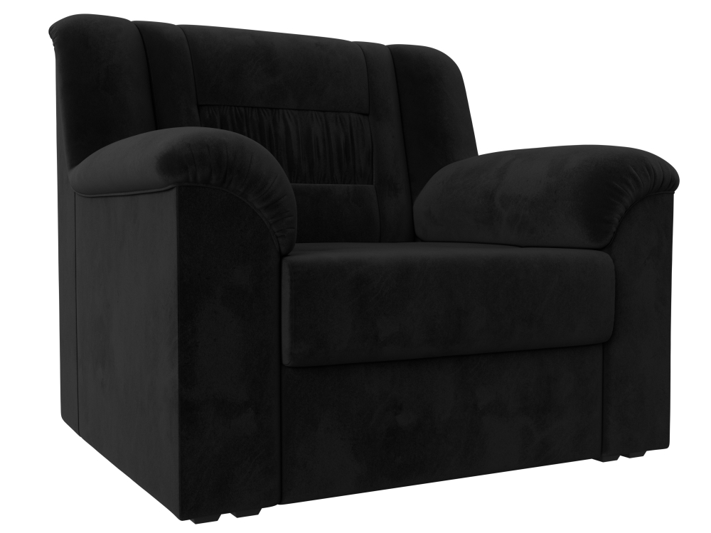 Кресло Карелия, SEVEN 35 черный, Велюр, 113295