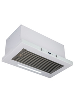 Вытяжка кухонная MACBI Perfa-60G-baf (WHITE) белый, D150мм, 1200м3/ч, полновстраиваемая, мотор 230Ватт, стекло 60см, сенсорное управление + управление жестами