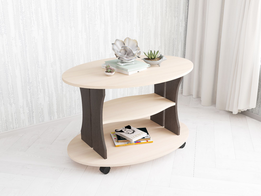 Столик журнальный Консул-1, дуб молочный