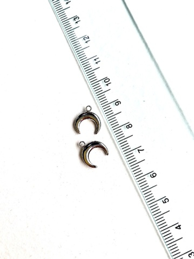 12680-р Подвеска «Лунница» 11*10мм, родирование