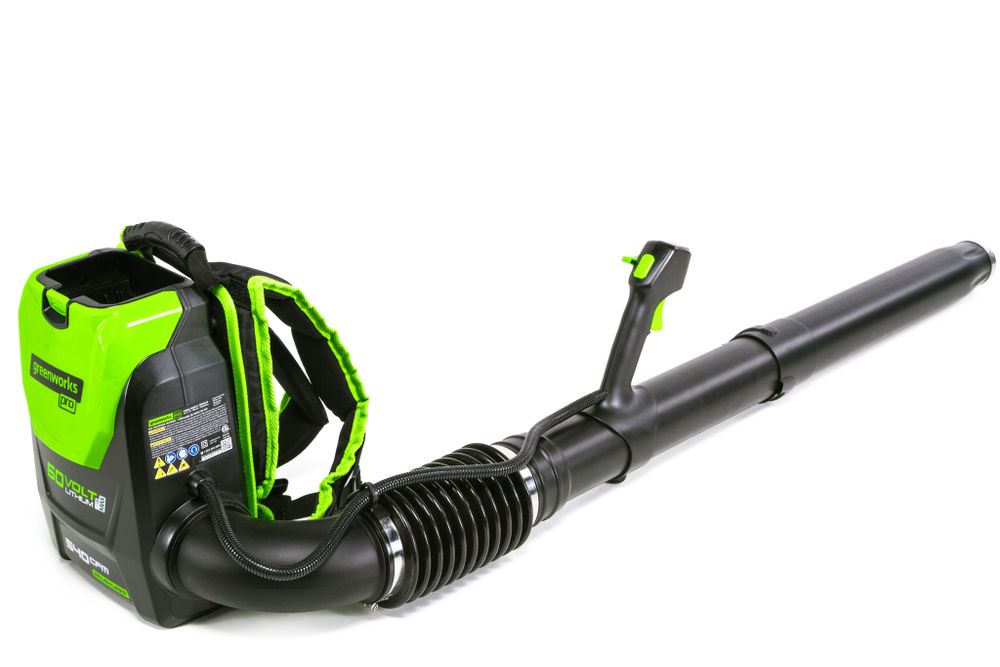 Аккумуляторный ранцевый воздуходув Greenworks GD60BPB,2402307, 60v, без АКБ и ЗУ