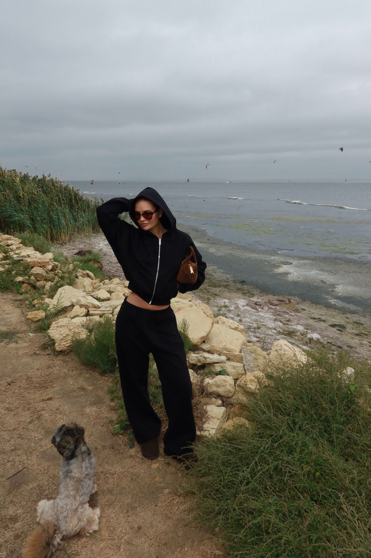 zip худи introvert, чёрный