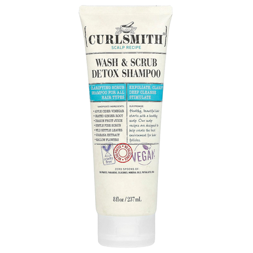Curlsmith, Детокс-шампунь для мытья и скраба, для всех типов волос, 237 мл (8 жидк. унц.)