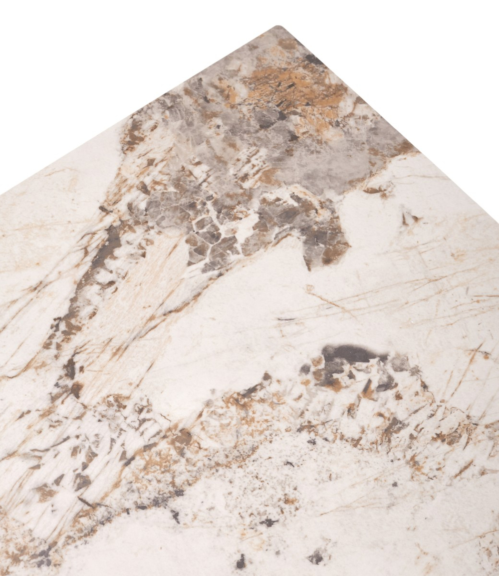 Стол М-City DISAUR Корнер (Corner) 120 Пандора (Gloss Luxury Pandora Solid Ceramic), Таупе