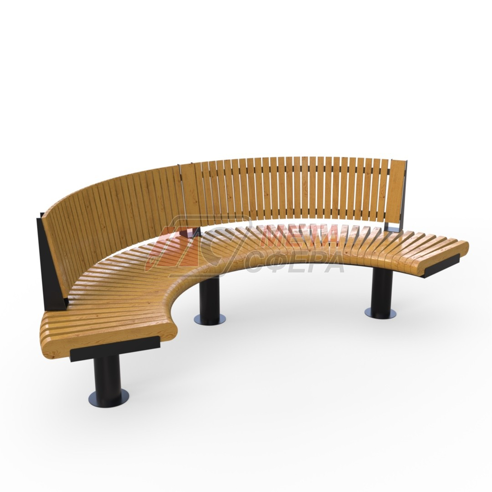 Скамейка Rail Road 01 внутренний радиус