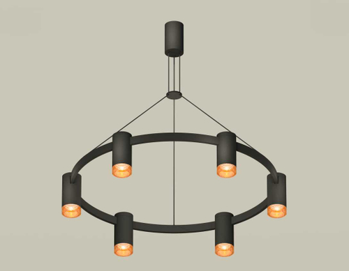 Комплект подвесного светильника Ambrella light Traditional DIY черный песок/кофе (С9022, N6154) XB9022202