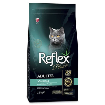 Сухой корм Reflex для стерилизованных кошек Курица 1.5 кг