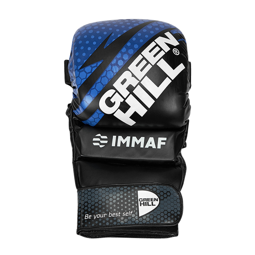 BG-LRG Большая рекламная перчатка MMA IMMAF Approved синий