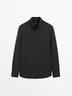 Massimo Dutti Рубашка из 100% хлопка, серый