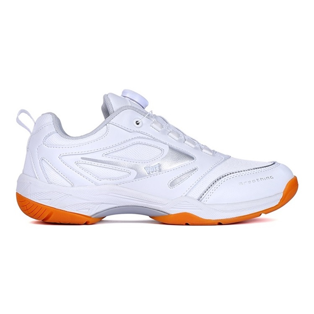 VOIT Abrasion Resistant Breathable Slip Resistant Low top Training Shoes Unisex White Silver