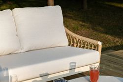 "Венеция" лаунж-зона из искусственного ротанга, цвет соломенный