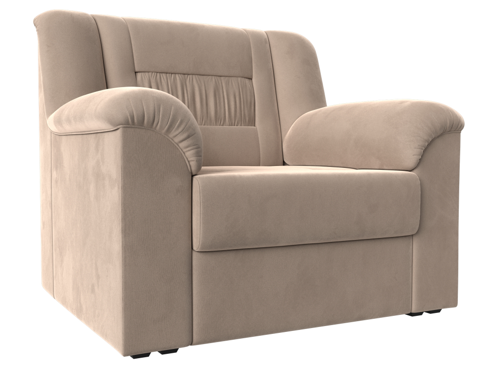 Кресло Карелия, Бежевый, Велюр, 113288