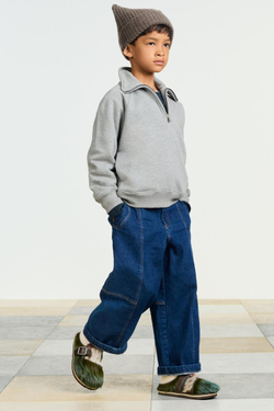 ZARA ТОЛСТОВКА С ЗАСТЕЖКОЙ-МОЛНИЕЙ, СЕРЫЙ МЕЛАНЖ