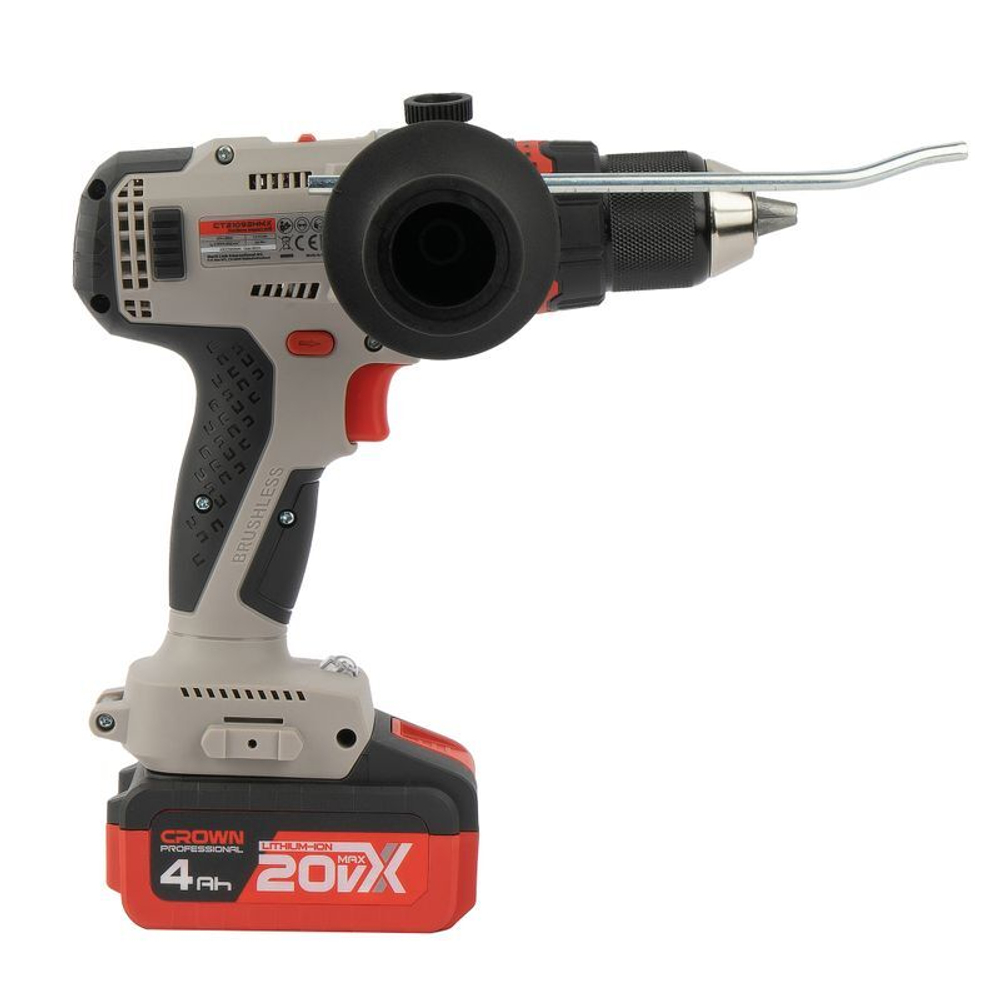 Шуруповерт ударный Crown CT21093HMX-4 BMC 20В 2х4 Ач