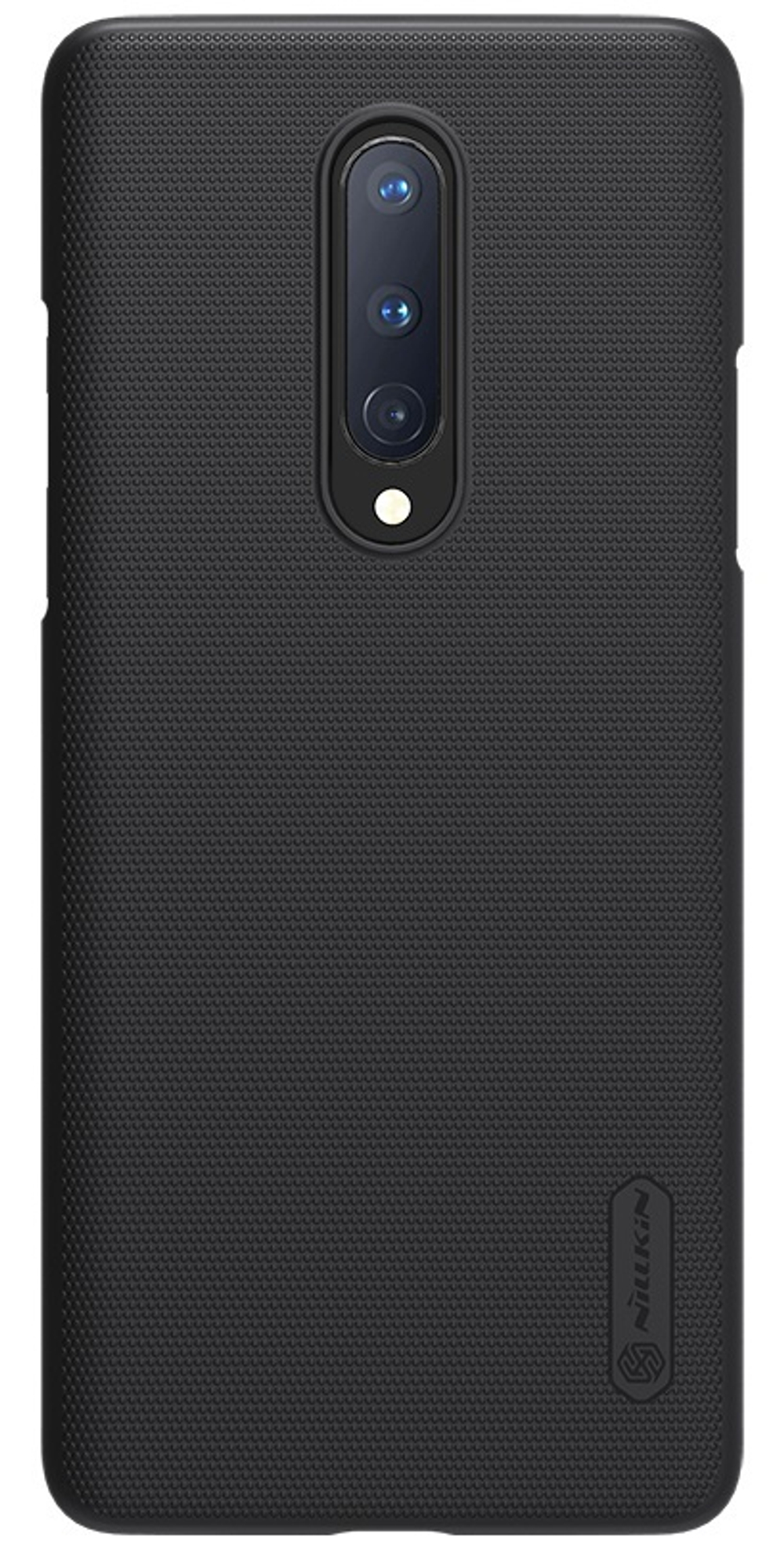 Тонкий чехол для OnePlus 8 от Nillkin серии Super Frosted Shield черного цвета